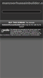 Mobile Screenshot of manzoorhussainbuilder.com